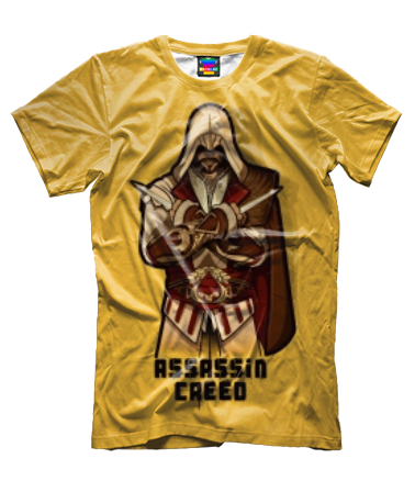 Мужская футболка 3D Assassin's Creed