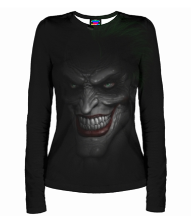 Женская футболка с длинным рукавом 3D Joker