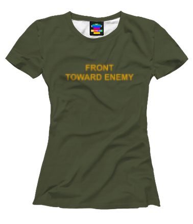 Женская футболка 3D FRONT TOWARD ENEMY